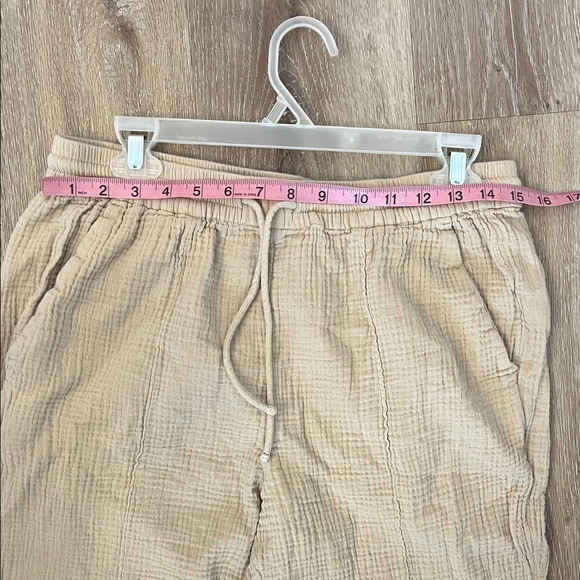 J. Crew Beige Cotten Drawstring Pants - Picture 6 of 8